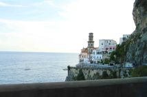 Views of the Amalfi Coast drive from the bus!